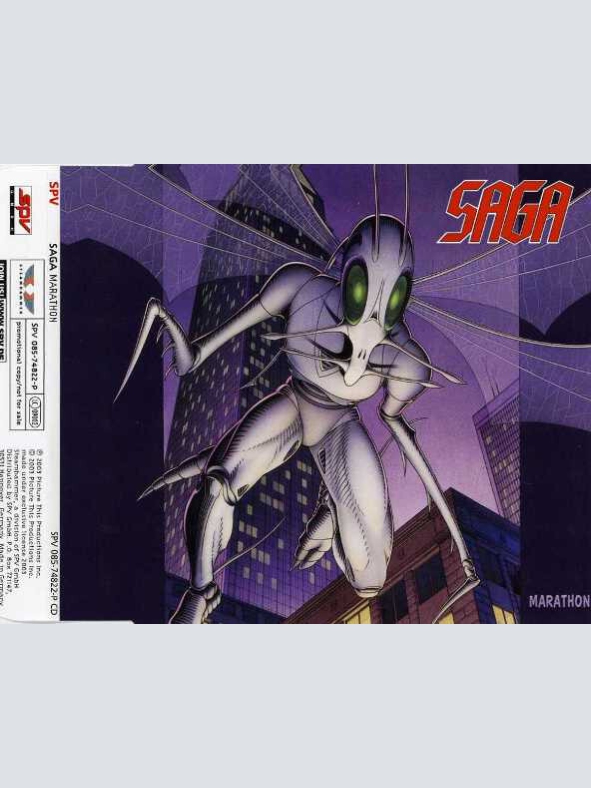 Saga (3) - Marathon (CD, Album, Promo, Sli)