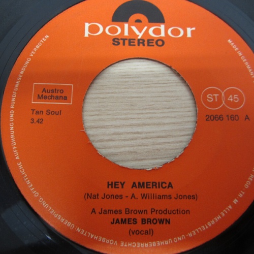 Single /   James Brown ?– Hey America  / DE  PRESS / RAR /