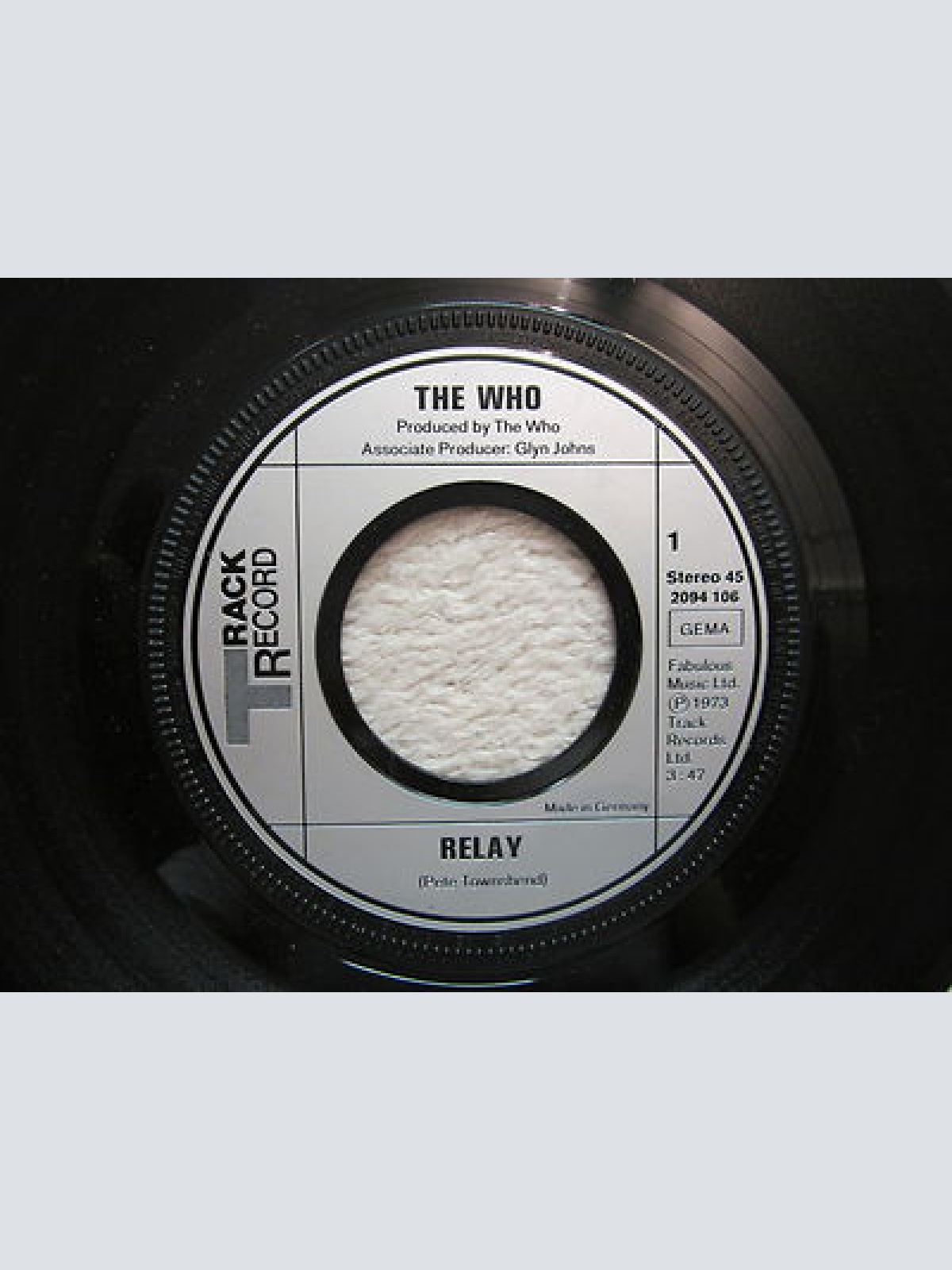 Single / THE WHO / 1973 / RELAY / RARITÄT /