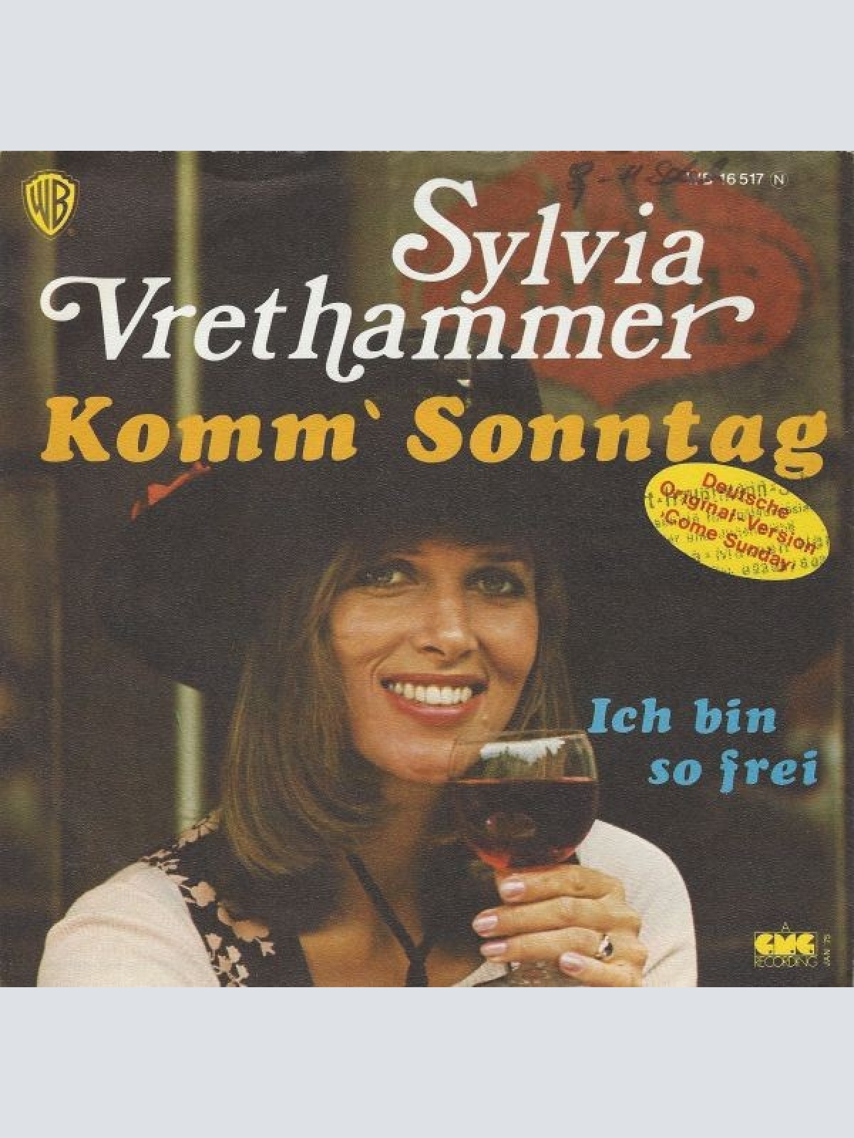 Sylvia Vrethammar - Komm' Sonntag (7", Single)
