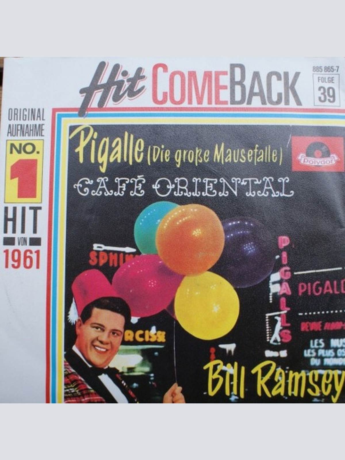 Bill Ramsey - Pigalle (7", Single, Mono, RE)