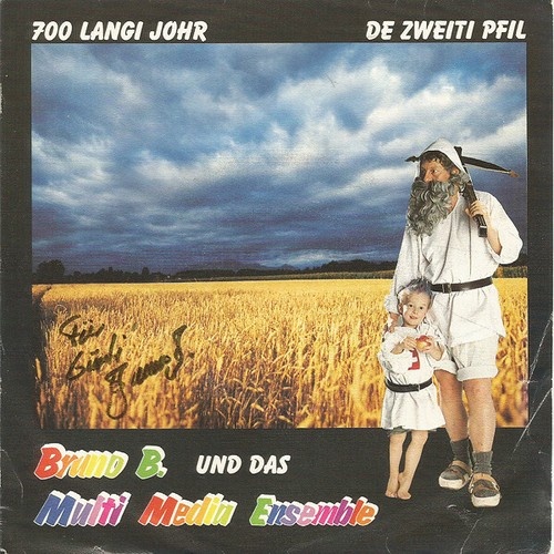 Bruno B.* Und Das Multi Media Ensemble - 700 Langi Johr (7", Single, Ltd, Num)