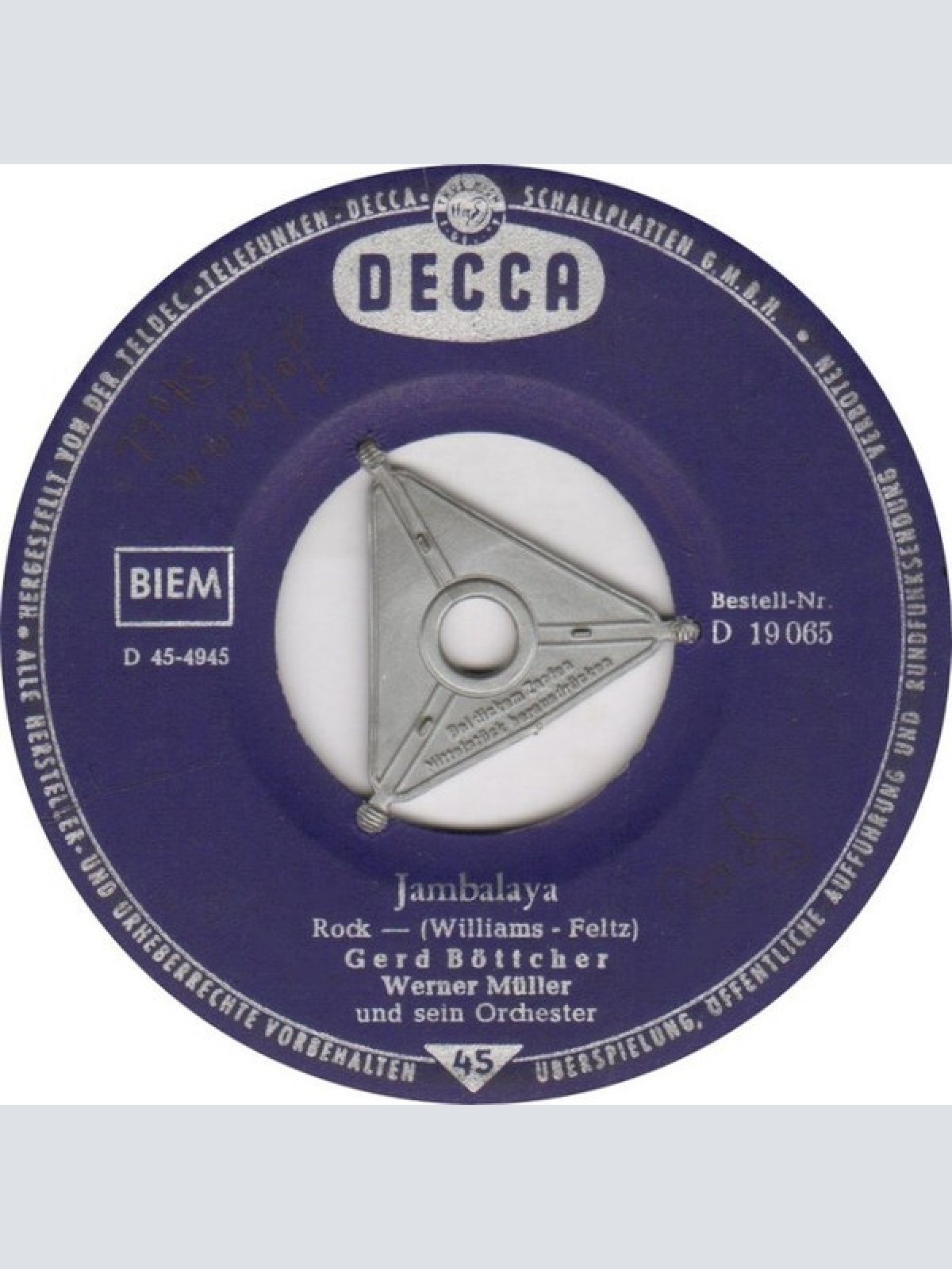 Gerd Böttcher - Jambalaya (7", Single)