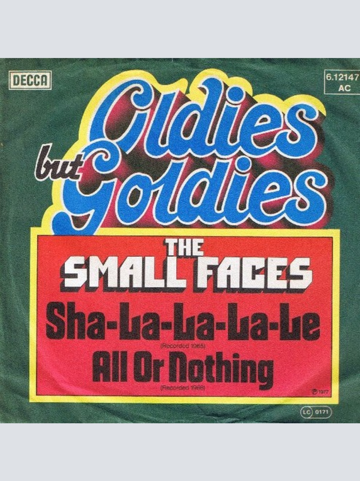 The Small Faces* - Sha-La-La-La-Le / All Or Nothing (7", Single)