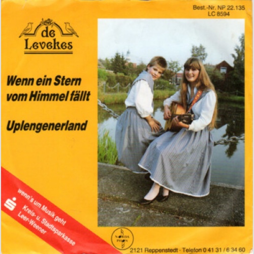De Levekes - Wenn Ein Stern Vom Himmel Fällt / Uplengenerland (7", Single)