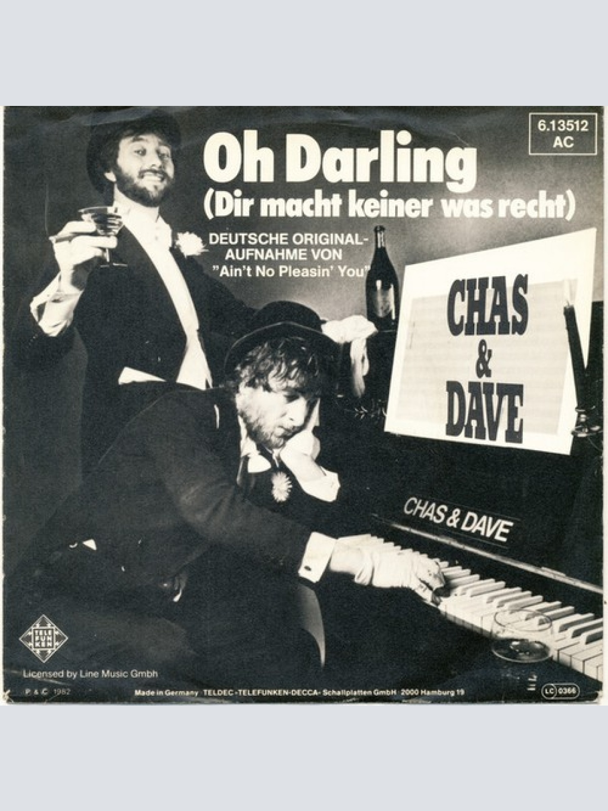 Chas And Dave - Oh Darling (Dir Macht Keiner Was Recht) (7", Single, Promo)