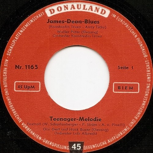 Walter Peter, Gisi Gert Und Hank Baxer - James-Dean-Blues / Teenager-Melodie ...
