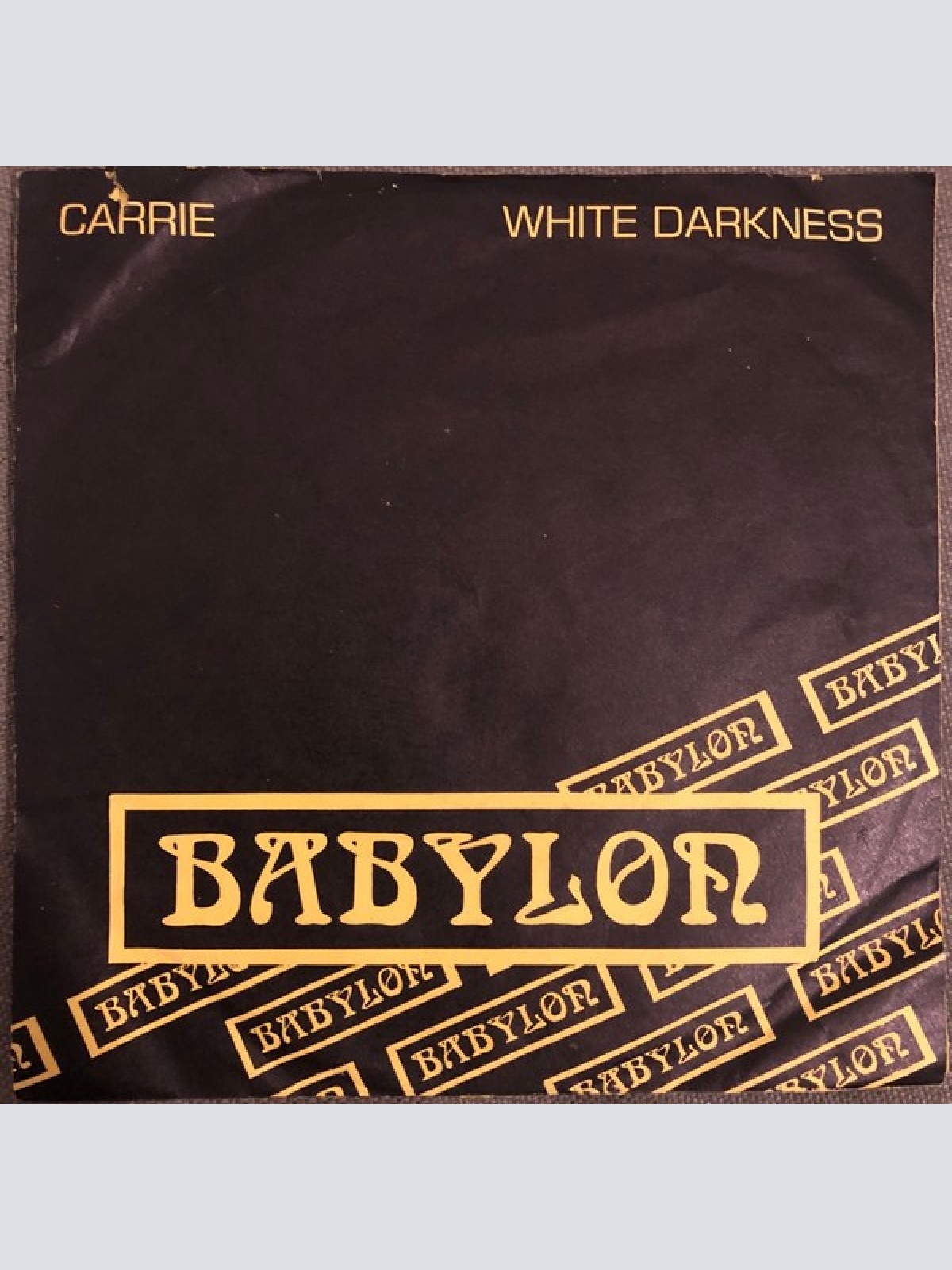 Babylon (24) - Carrie / White Darkness (7", Single)