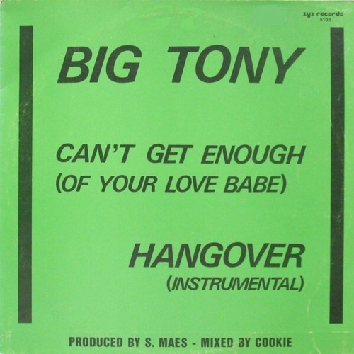 Big Tony - Can't Get Enough (Of Your Love Babe) (12")