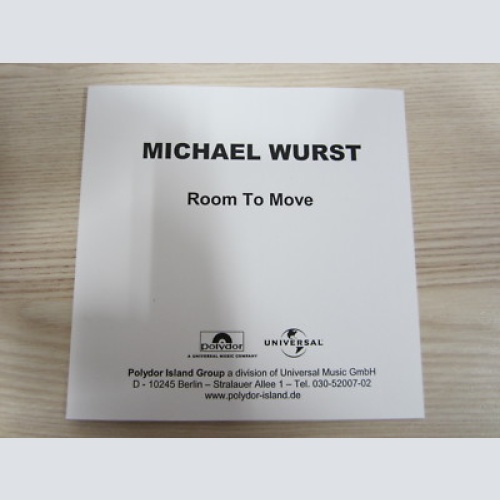 CD / MICHAEL WURST -- ROOM TO MOVE  / PROMO / MUSTER / RAR /