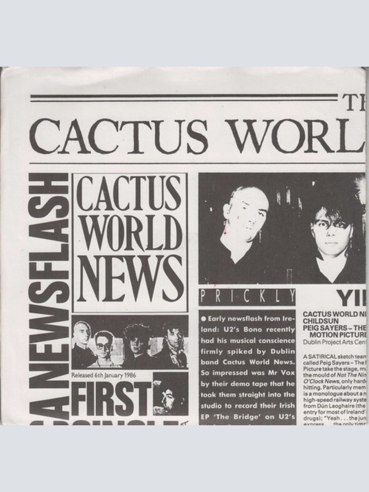 Cactus World News - Years Later (7", S/Sided, MCA)