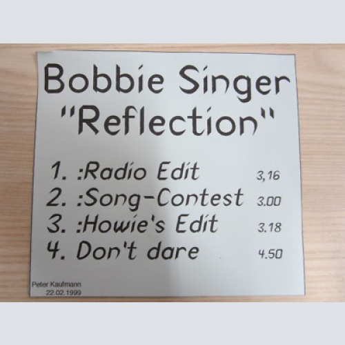 CD /  Bobbie Singer ?– Reflection   / PROMO / MUSTER / RARITÄT /