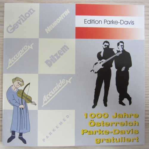 CD / 1000 JAHRE ÖSTERREICH PARKE-DAVIS GRATULIERT / KARL RATZER / GULDA / RAR /