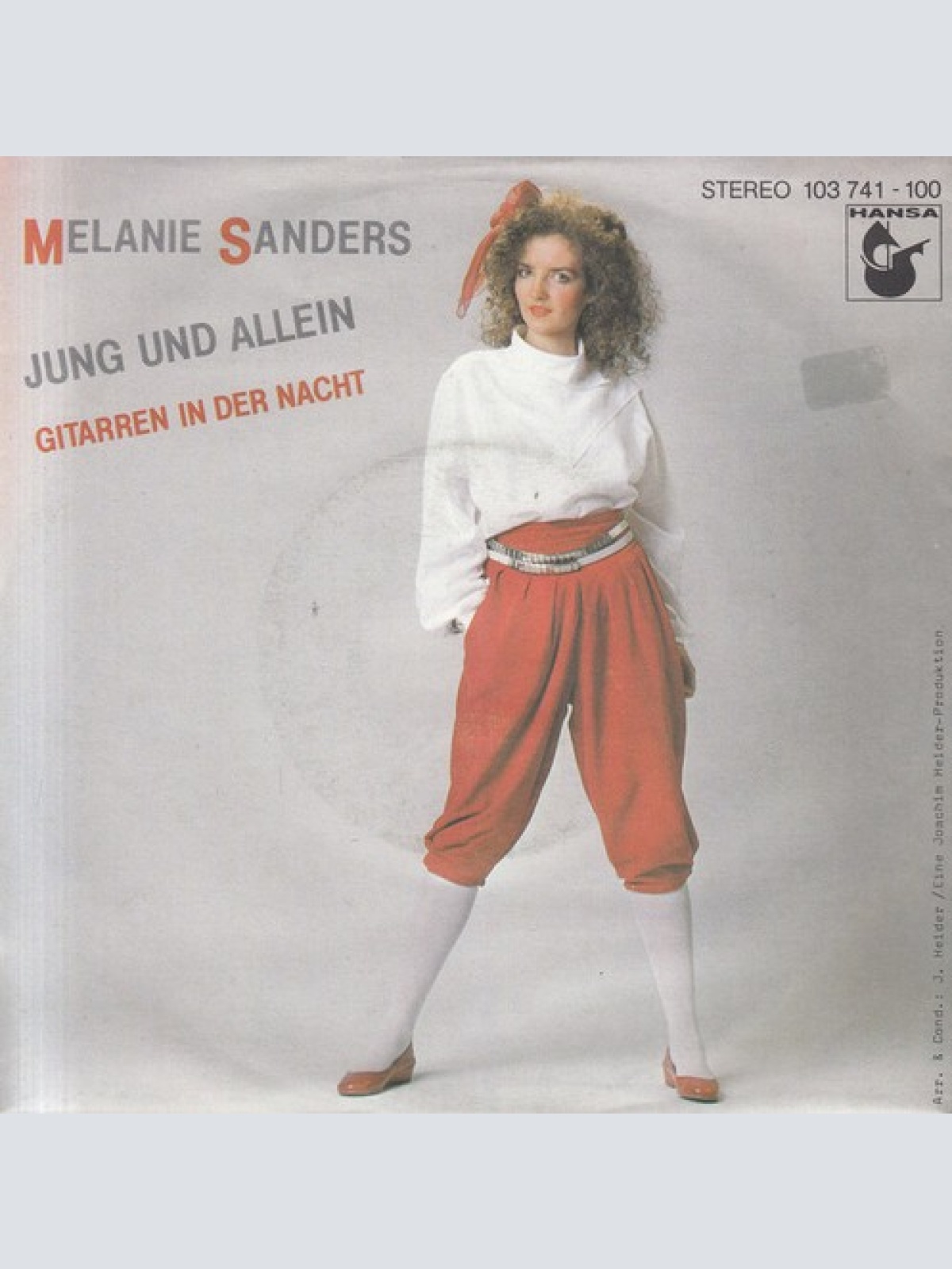 Melanie Sanders - Jung Und Allein  (7", Single)