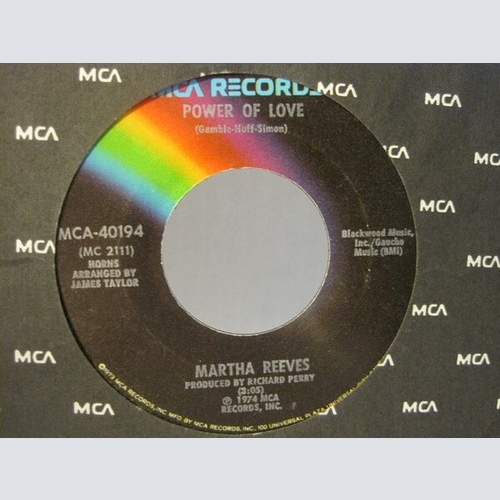 Martha Reeves - Power Of Love / Stand By Me (7")