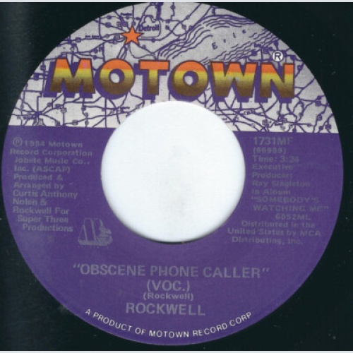 Rockwell - Obscene Phone Caller (7", Single)