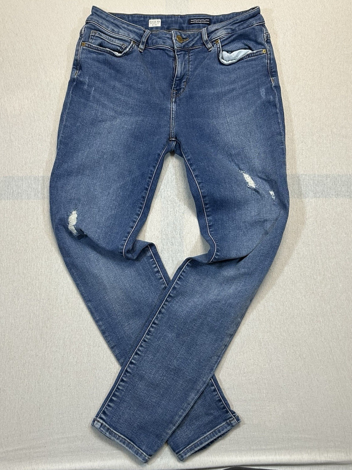 Tommy Hilfiger Damenjeans Venice Rw Leila Slim Größe 31/32 Blau Vintage look
