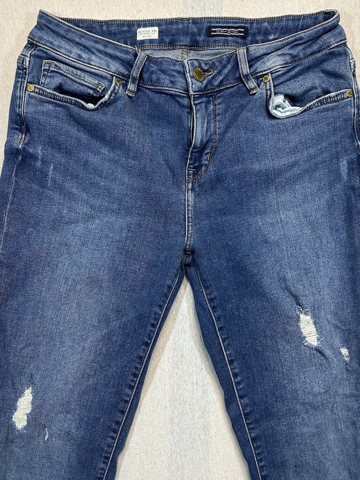 Tommy Hilfiger Damenjeans Venice Rw Leila Slim Größe 31/32 Blau Vintage look