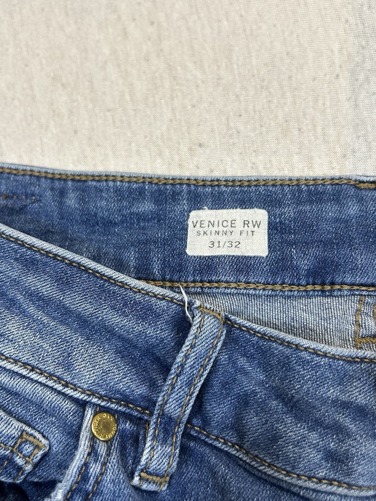 Tommy Hilfiger Damenjeans Venice Rw Leila Slim Größe 31/32 Blau Vintage look