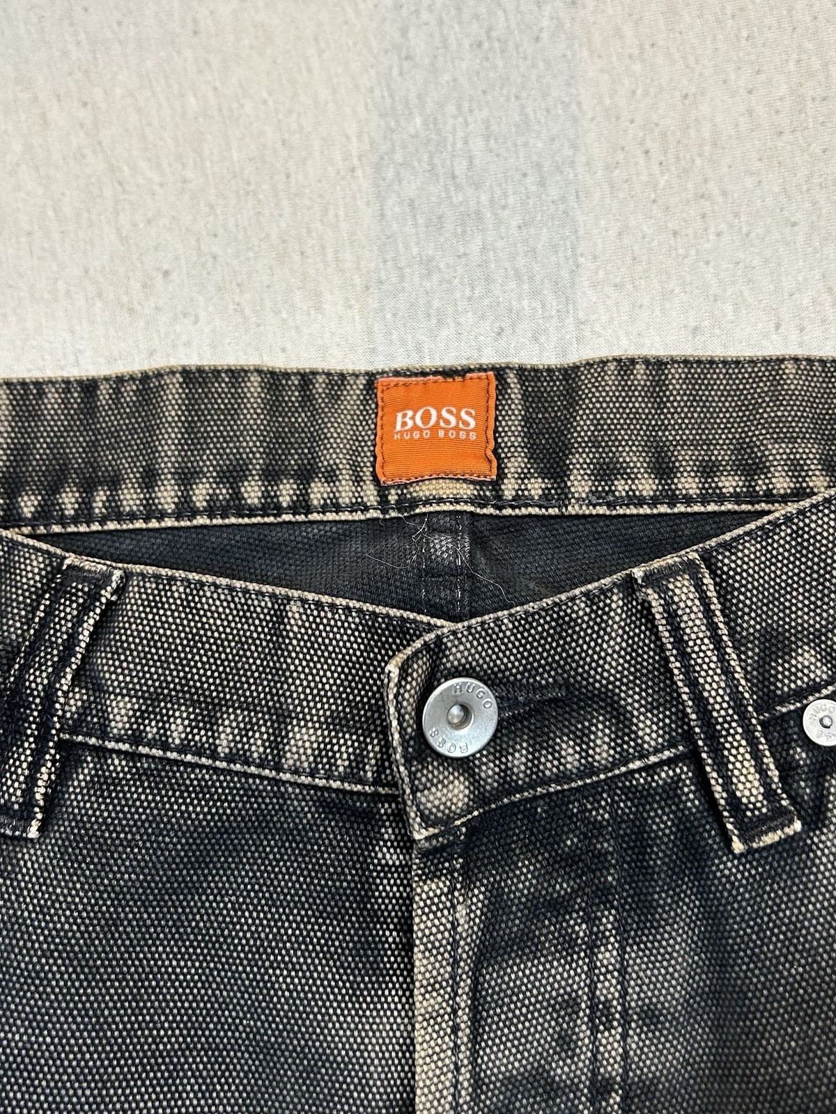Hugo Boss HB 31 Denim Jeans Schwarz Herren Größe W33 L36 Maße auf den Fotos
