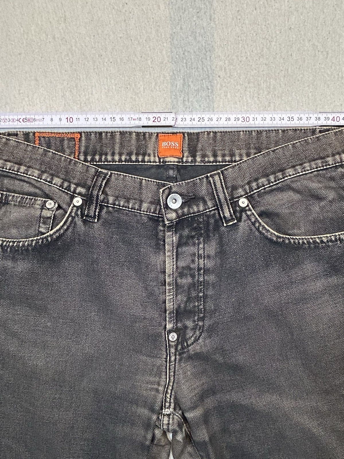 Hugo Boss HB 31 Denim Jeans Schwarz Herren Größe W33 L36 Maße auf den Fotos