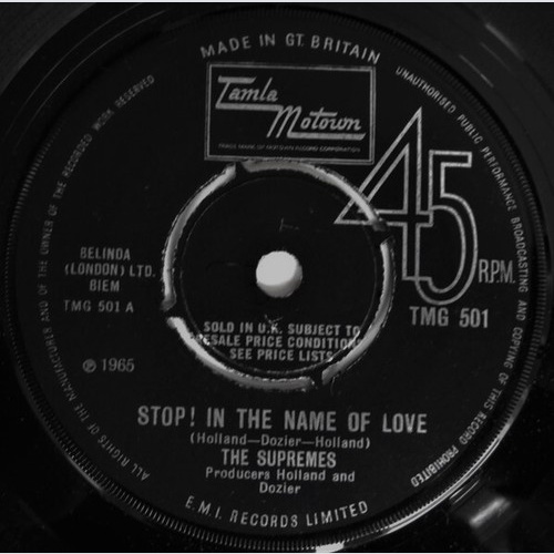 The Supremes - Stop! In The Name Of Love (7", Single)