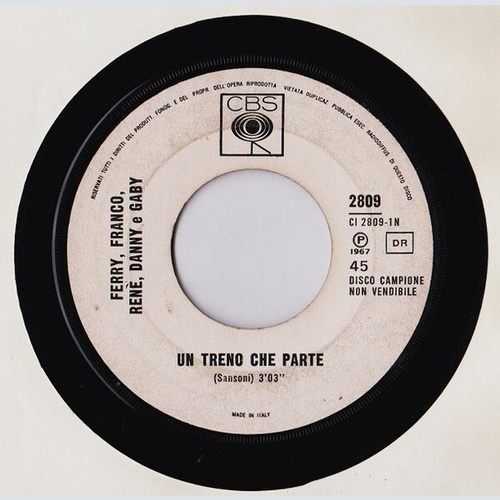 Ferry, Franco, Rene, Danny E Gaby - Un Treno Che Parte (7", Promo)