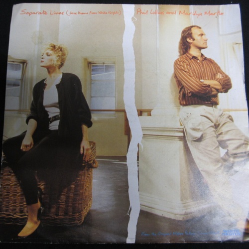 Single / Phil Collins And Marilyn Martin ?– Separate Lives / UK   PRESS / RAR /