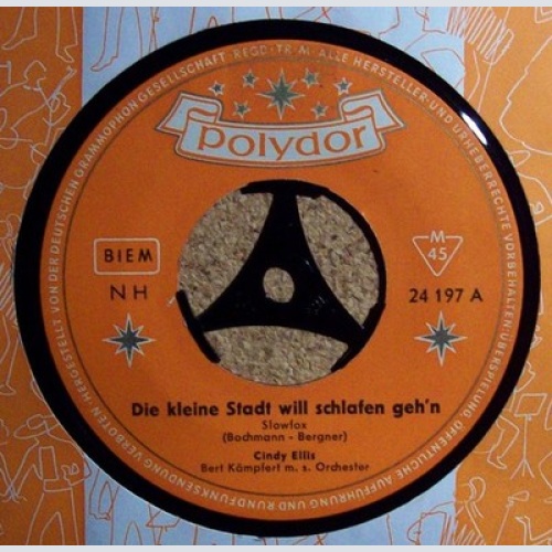 Cindy Ellis - Die Kleine Stadt Will Schlafen Geh'n (7", Mono)