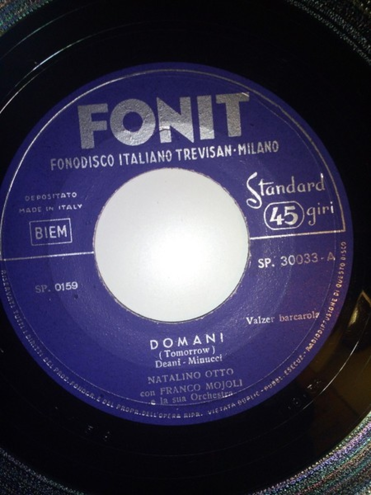 Natalino Otto Con Franco Mojoli E La Sua Orchestra* - Domani  (7")