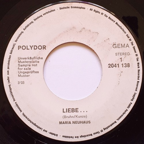 Maria Neuhaus - Liebe..... (7", Promo, Mus)