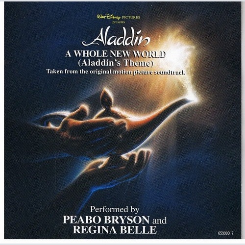 Peabo Bryson And Regina Belle - A Whole New World (Aladdin's Theme) (7", Single)