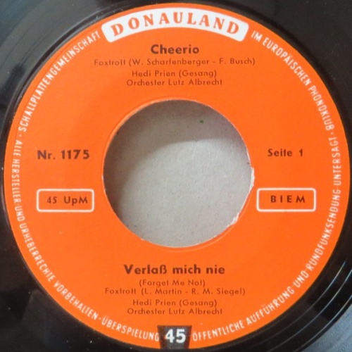 Heidi Prien, Orchester Lutz Albrecht*, Rudi Kreuzberger, Orchester Carl De Gr...