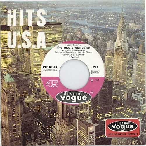 The Music Explosion - Sunshine Games (7", Single)