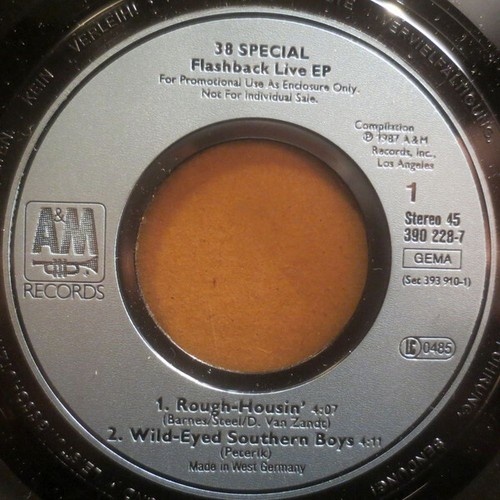 38 Special (2) - Flashback Live EP (7", EP, Promo)
