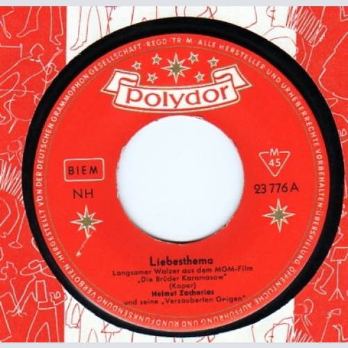 Helmut Zacharias Und Seine Verzauberten Geigen - Liebesthema (7", Single, Mono)