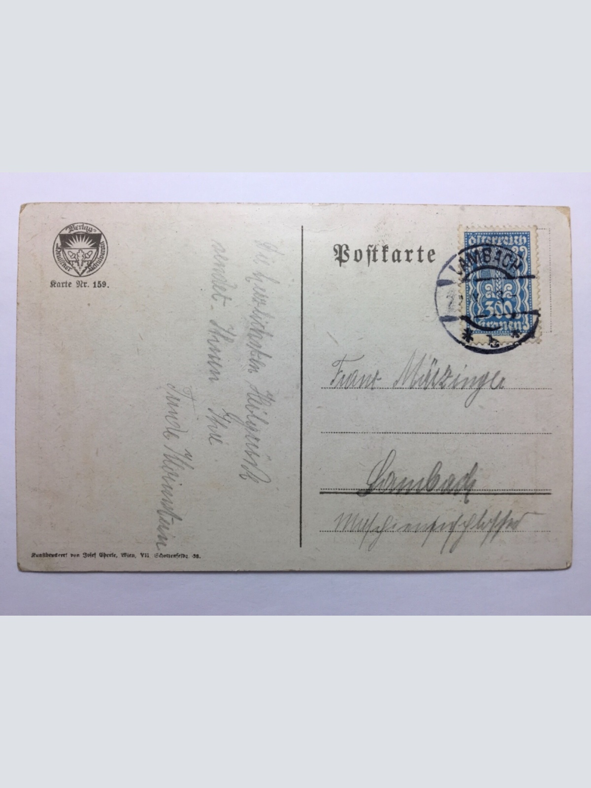 Deutscher Schulverein - Baum / Künstlerkarte 30018 TH