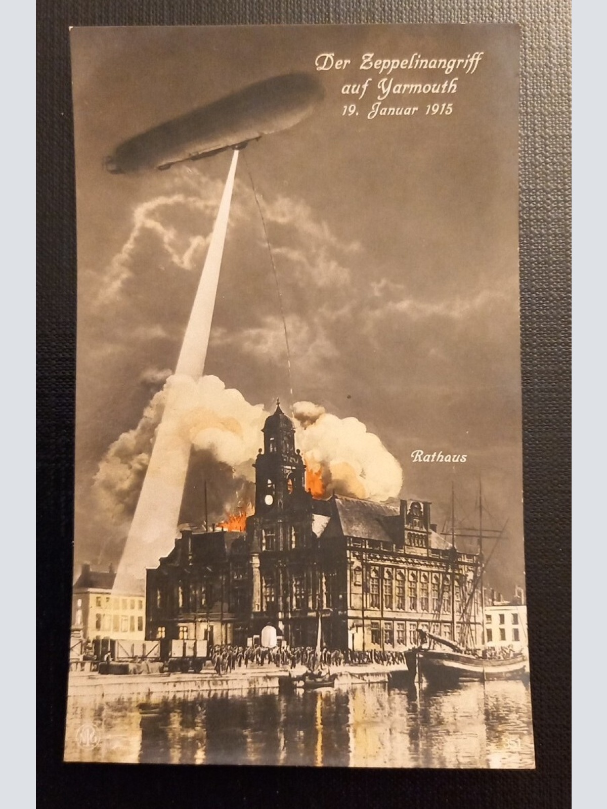 Der Zeppelinangriff Auf Yarmouth 19.Januar 1915 Zeppelin 50191 Ga