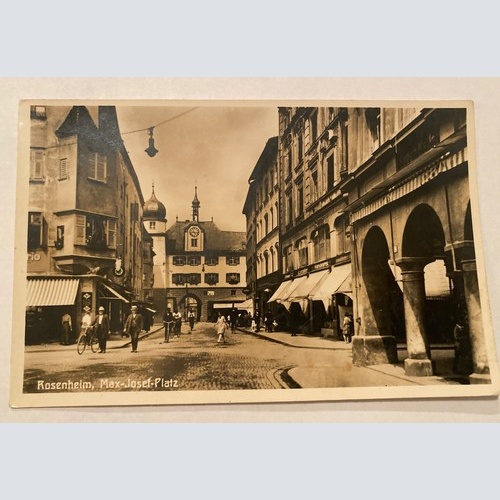 Rosenheim Max Josef Platz Radfahrer Fahrrad Foto 402306 A