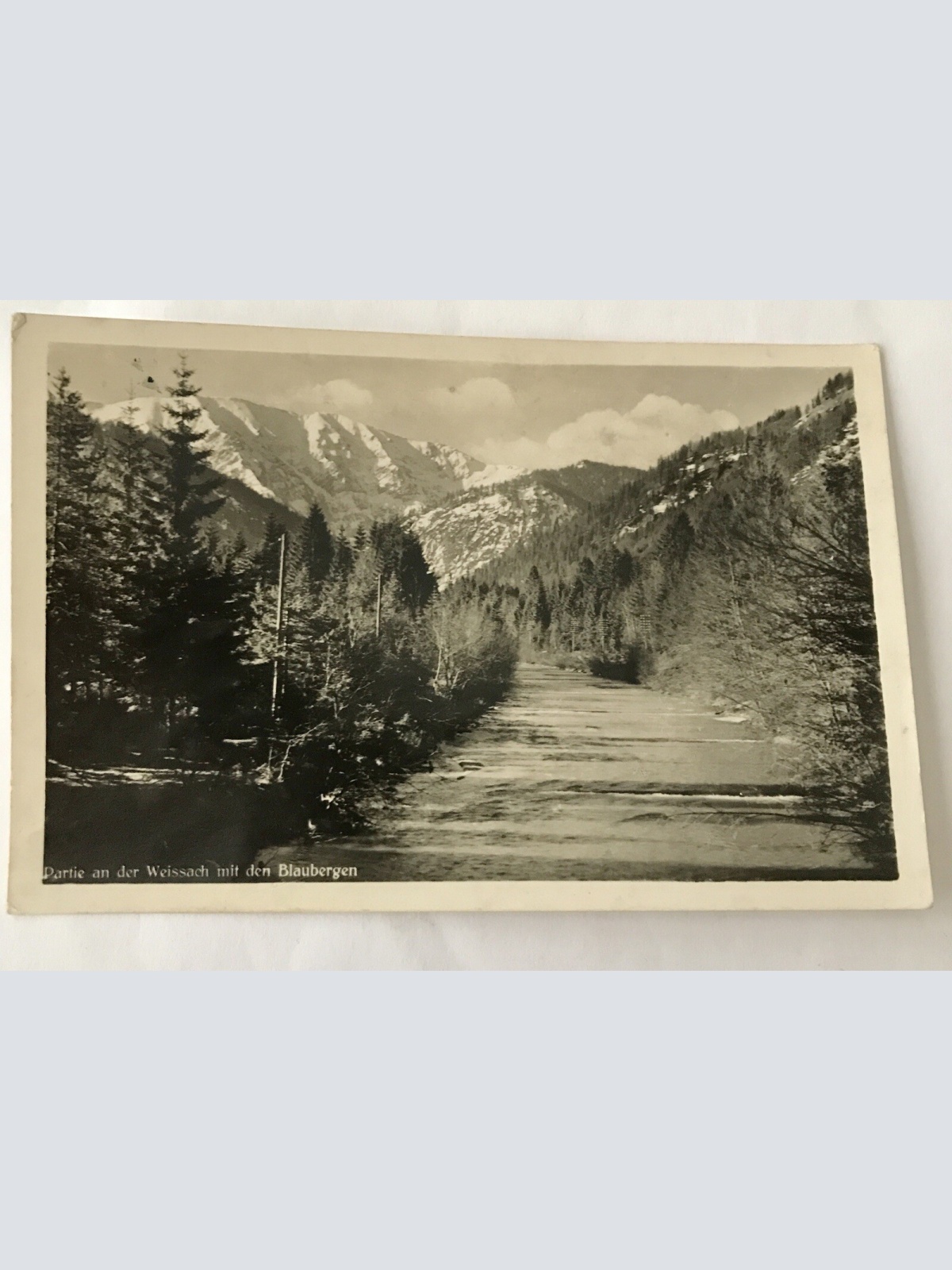 AK, Partie an der Weissach, Blauberge, Baden Württemberg (110207 BW)