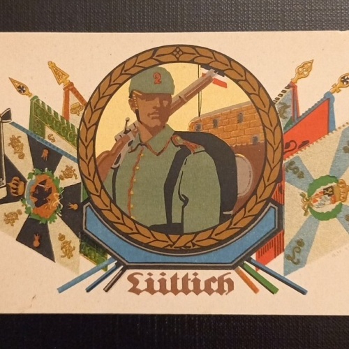 Lüttich Soldat in Uniform mit Fahnen 50179 Ga