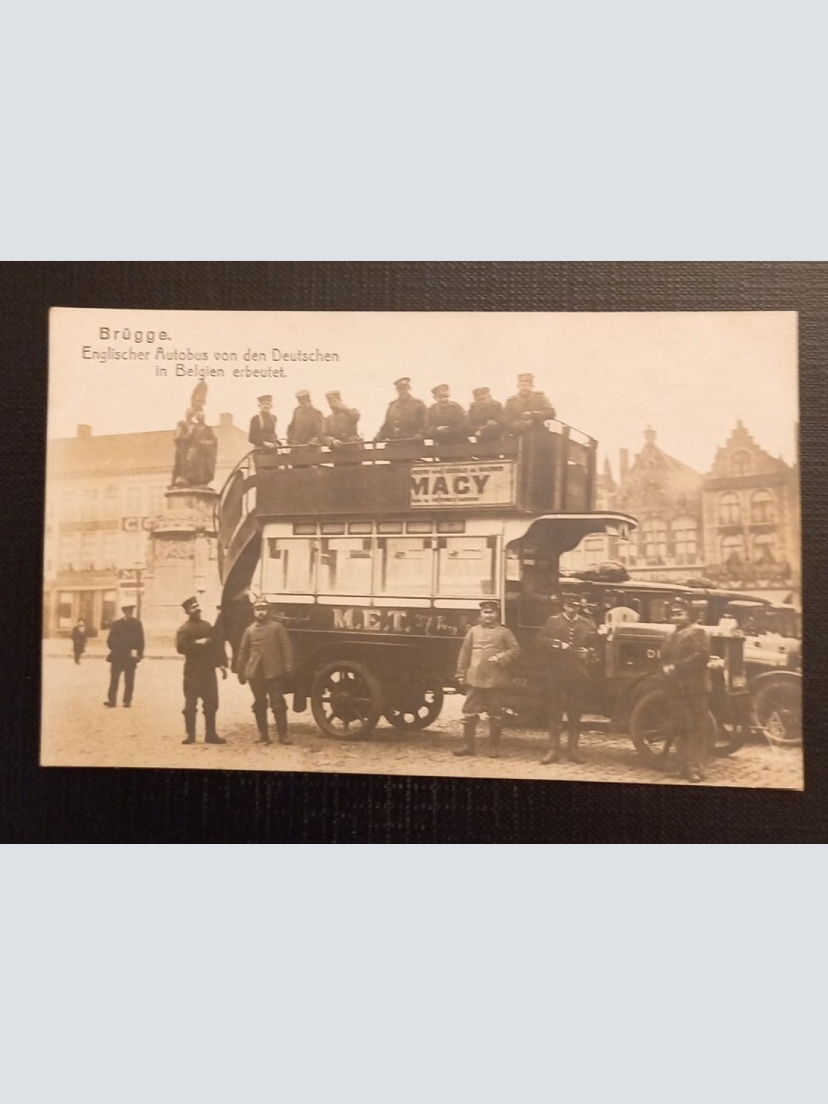 Brügge Englischer Autobus Von Den Deutschen In Belgien Erbeutet Bus 50155 Ga