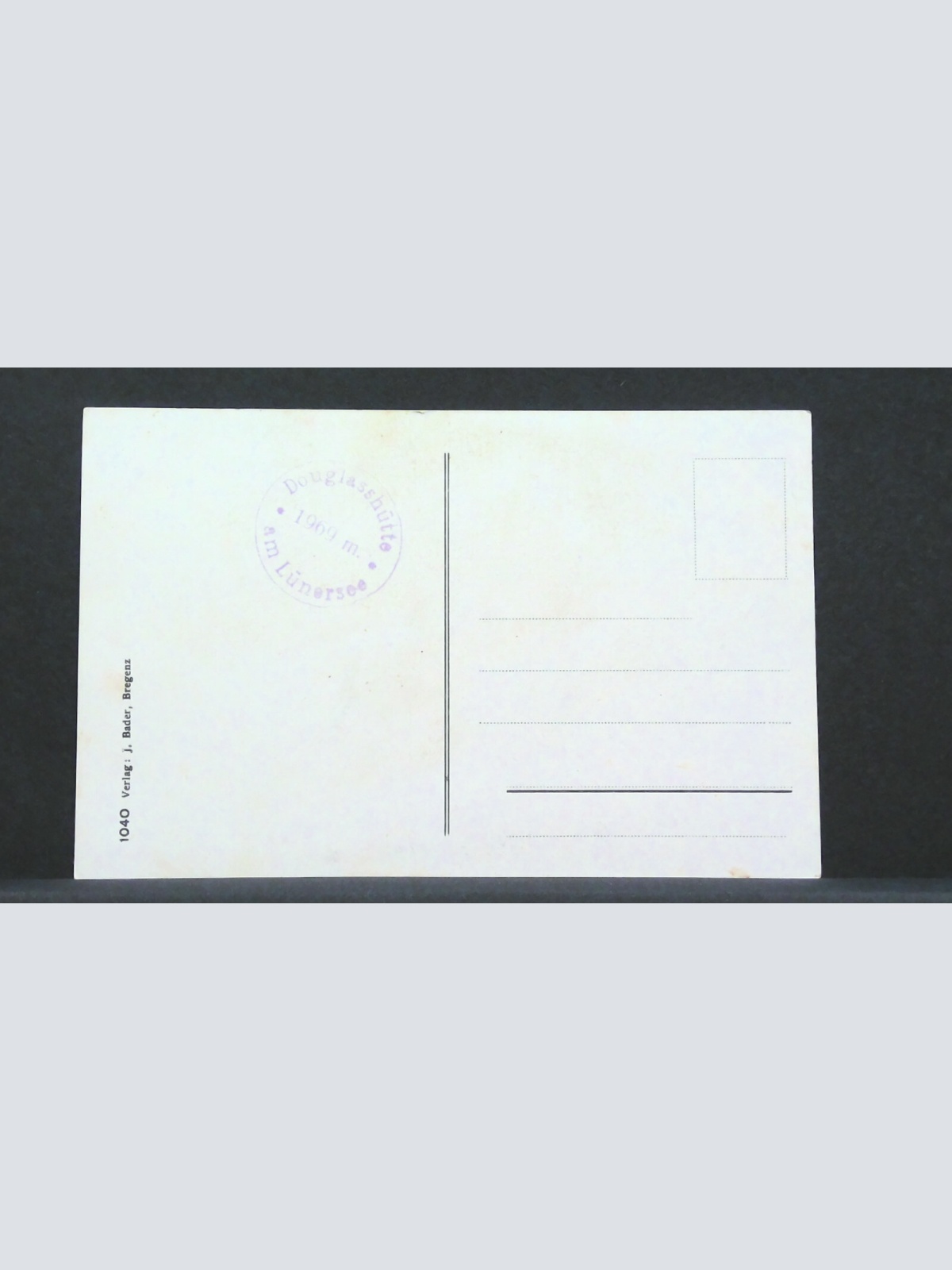 Lünersee mit Hütten Brand Vorarlberg JW 500220 F