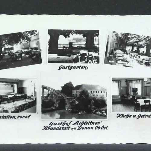 Brandstatt an der Donau Gasthof Achleitner Gastgarten JW 0189 F