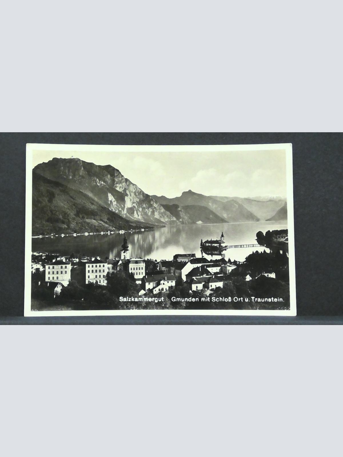 Salzkammergut Gmunden mit Schloß Ort und Traunstein JW 500231 F