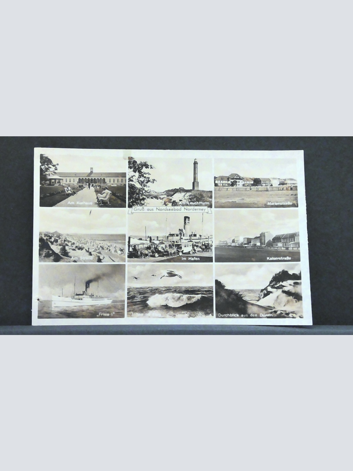 Gruß aus Nordseebad Norderney Kurhaus Frisia 1 Marienstraße JW 400997 F