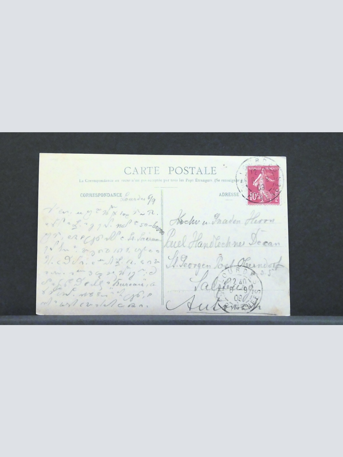 Lourdes Frankreich Procession Wallfahrt Kirche JW 4405 F