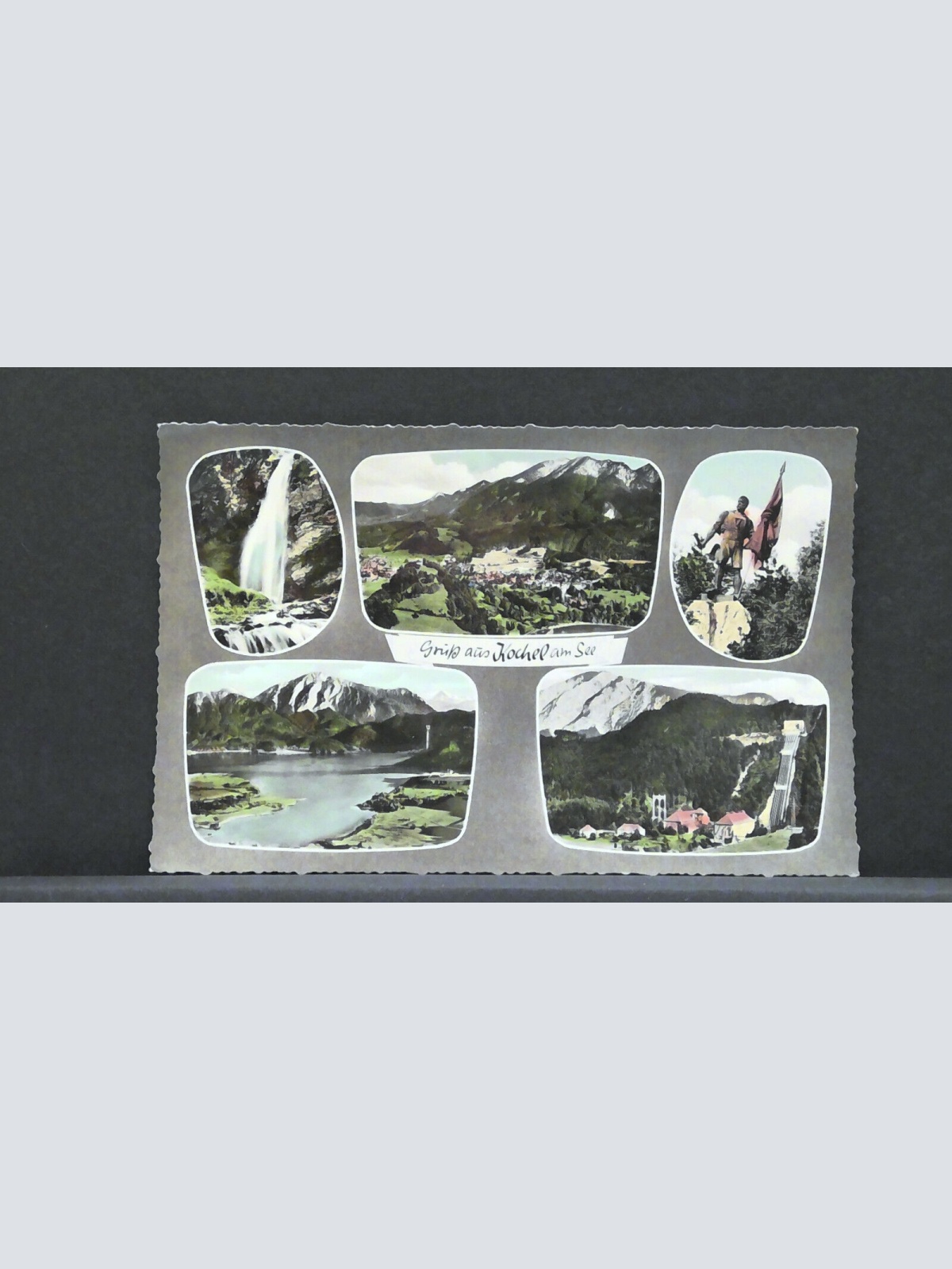 Gruß aus Kockl am See Wasserfall Kraftwerk Denkmal JW 4435 F