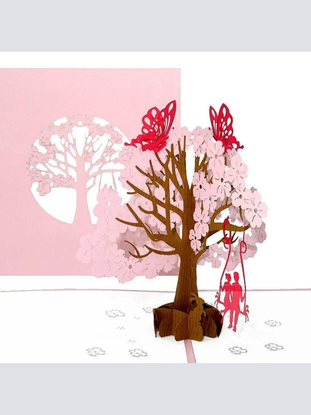 3D Pop Up Glückwunschkarte Hochzeit Verlobung Valentin 15x15 50033