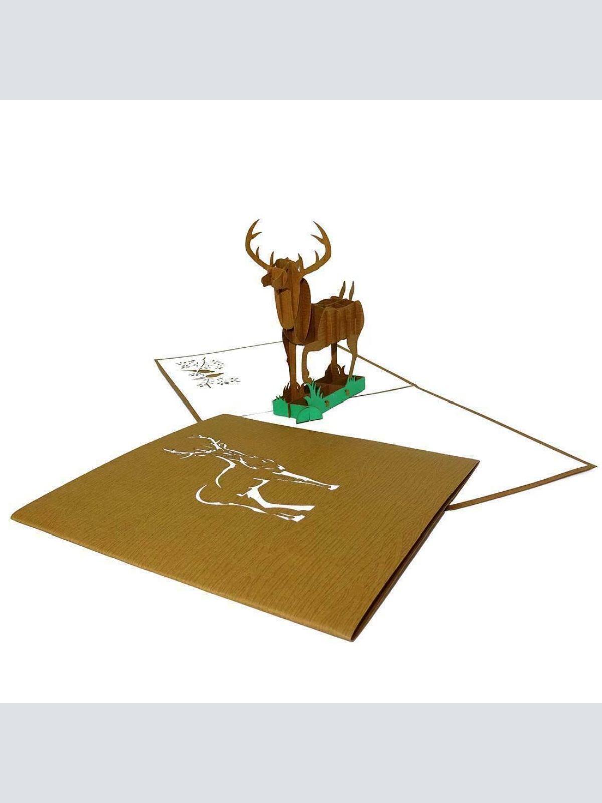 3D Pop Up Karte "Waidmannsheil" Einladung Glückwünsche, Format 15x15 50038